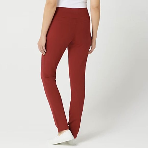 Denim & Co Petite Active Slim Leg Knit Pants  7828 - Picture 2 of 2